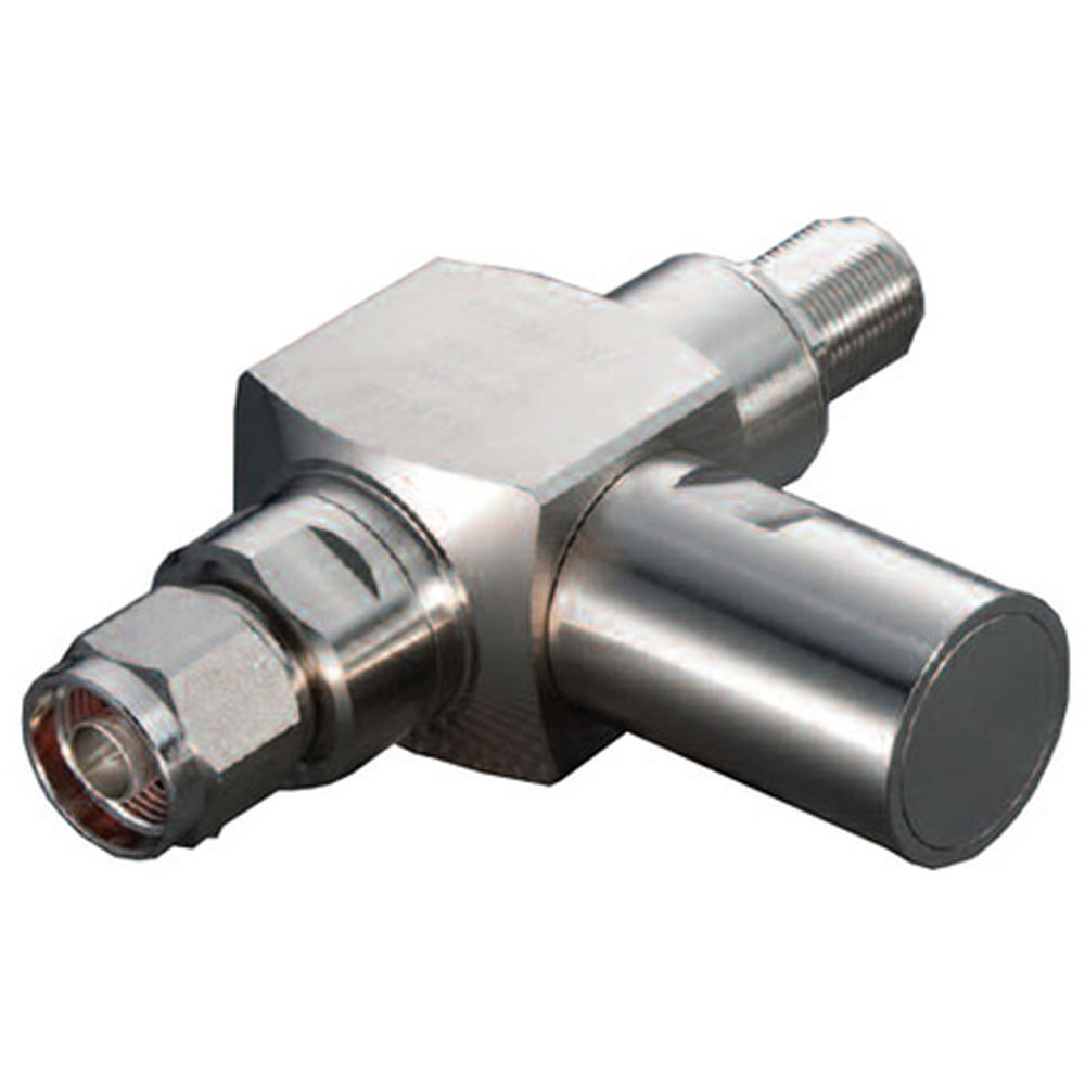 Times Microwave LP-STR-NMP 800-2500 MHz Bulkhead Mnt Coax Protector w/N(M)Equip,N(F)Ant