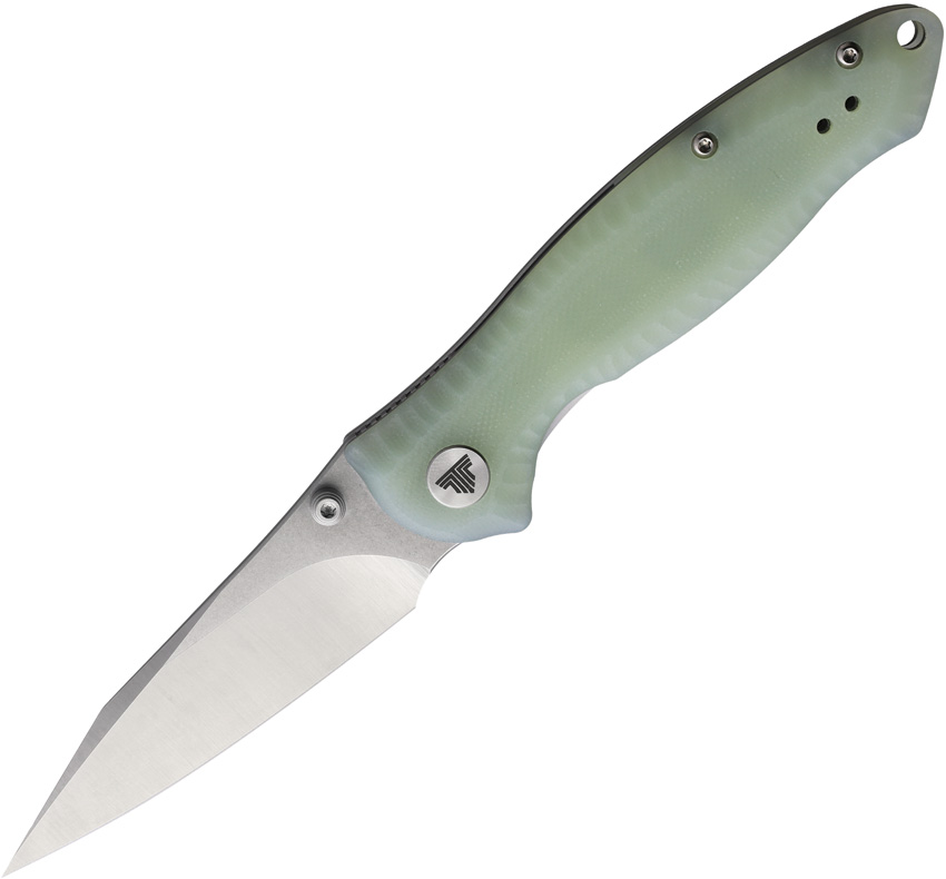 TRIVISA Delphinus Linerlock Pocket Knife Jade - TVTY13G14