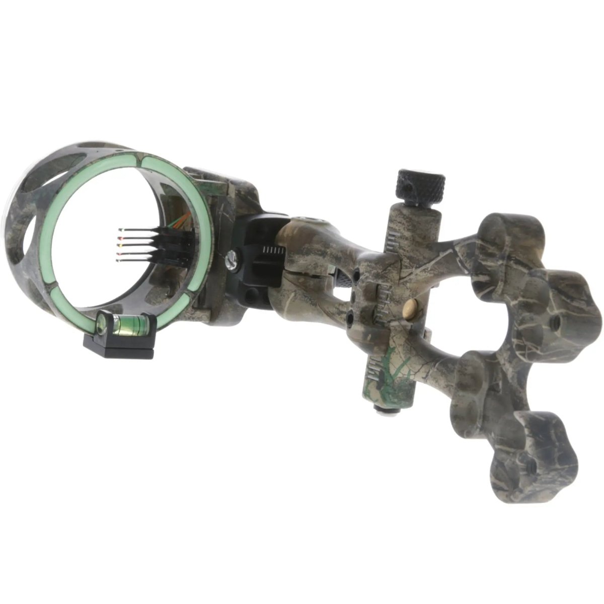 TRUGLO Veros 5-Pin Archery Bow Sight Adjustable Right & Left Hand, Camo, TG5105C