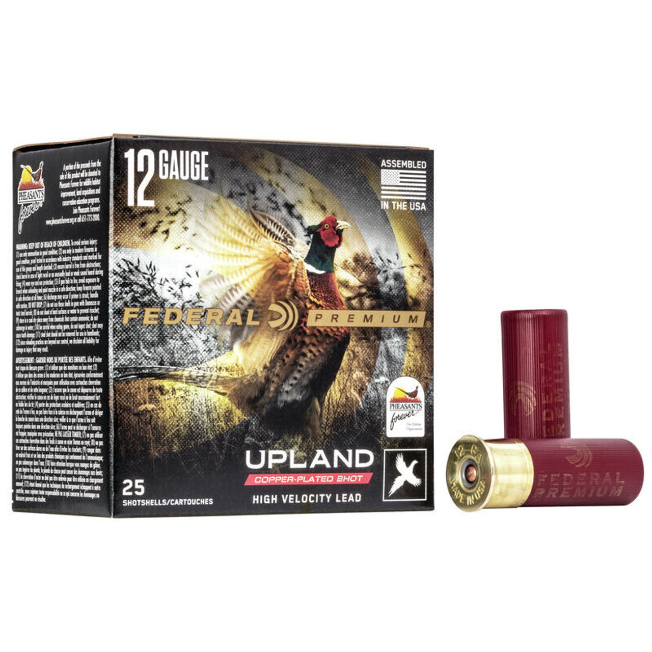 Federal Premium Upland Pheasants Forever High Velocity 12 GA 2-3/4" 1-1/4 oz. #5 Shotshell Ammo (25)