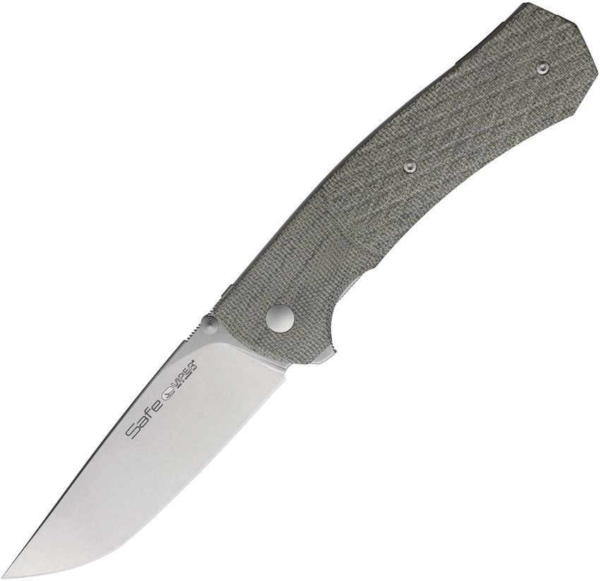 Viper Safe A.S.L.S. Linerlock Pocket Knife Green Micarta - V6016CG3D