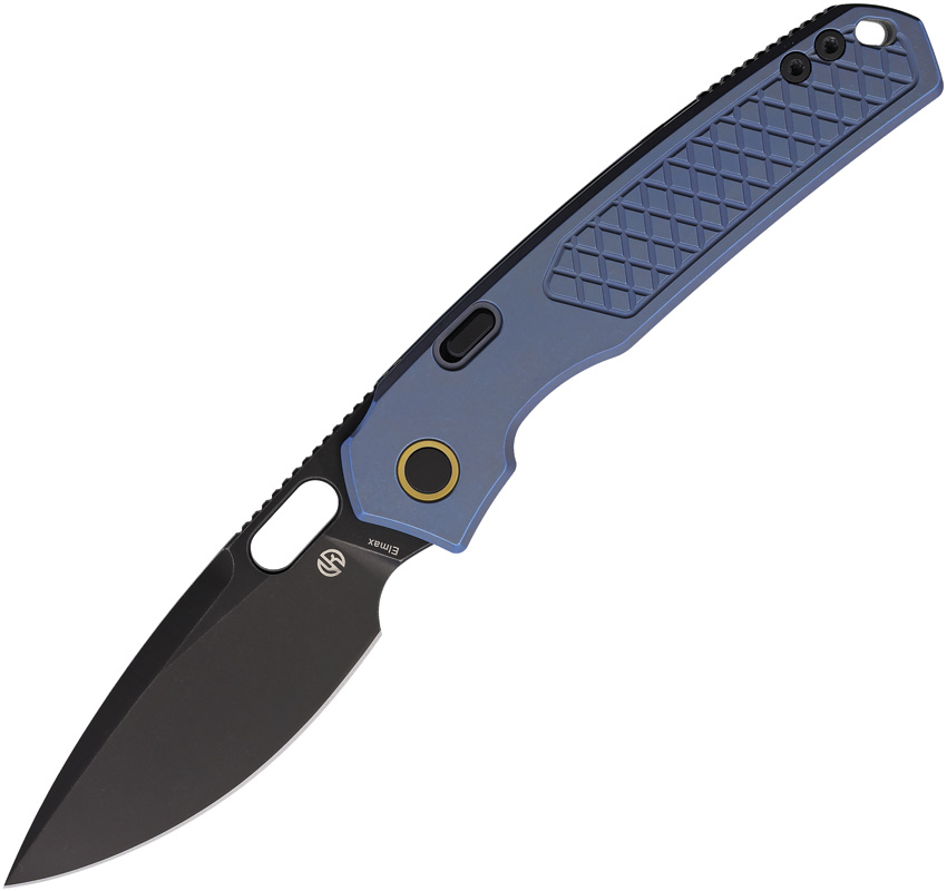 Vosteed Psyop Top Linerlock Pocket Knife Titanium Blue - VOSA2205