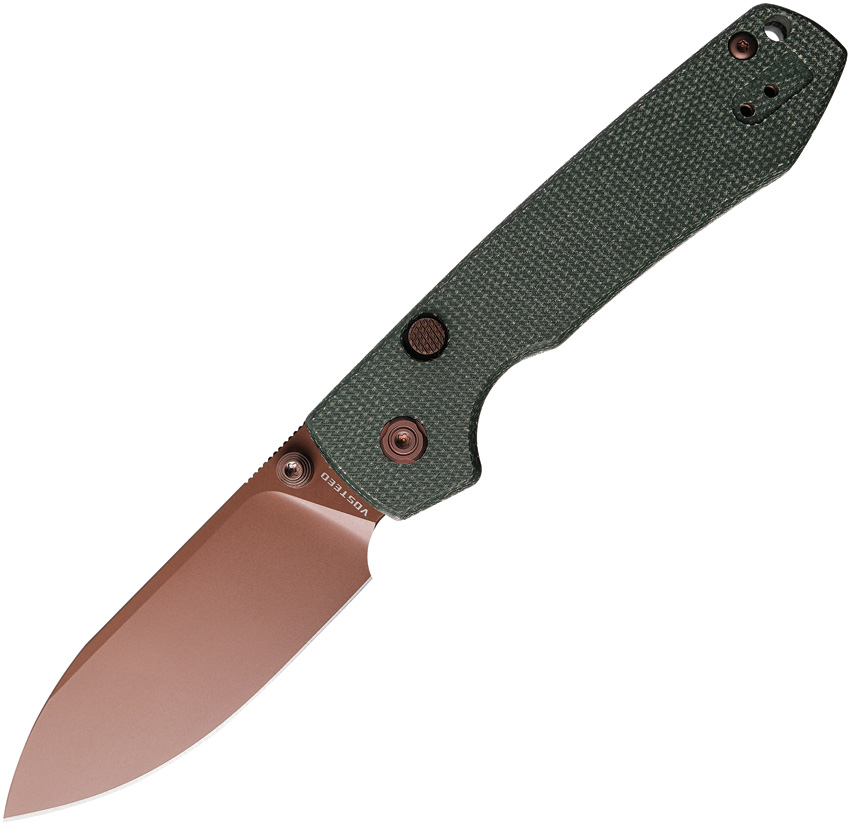 Vosteed Raccoon Top Linerlock Pocket Knife Green - VOSA2907