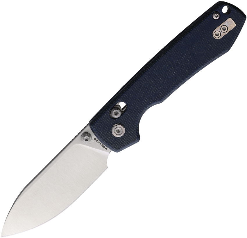 Vosteed Raccoon Crossbar Lock Pocket Knife Blue - VOSRCCBVTML