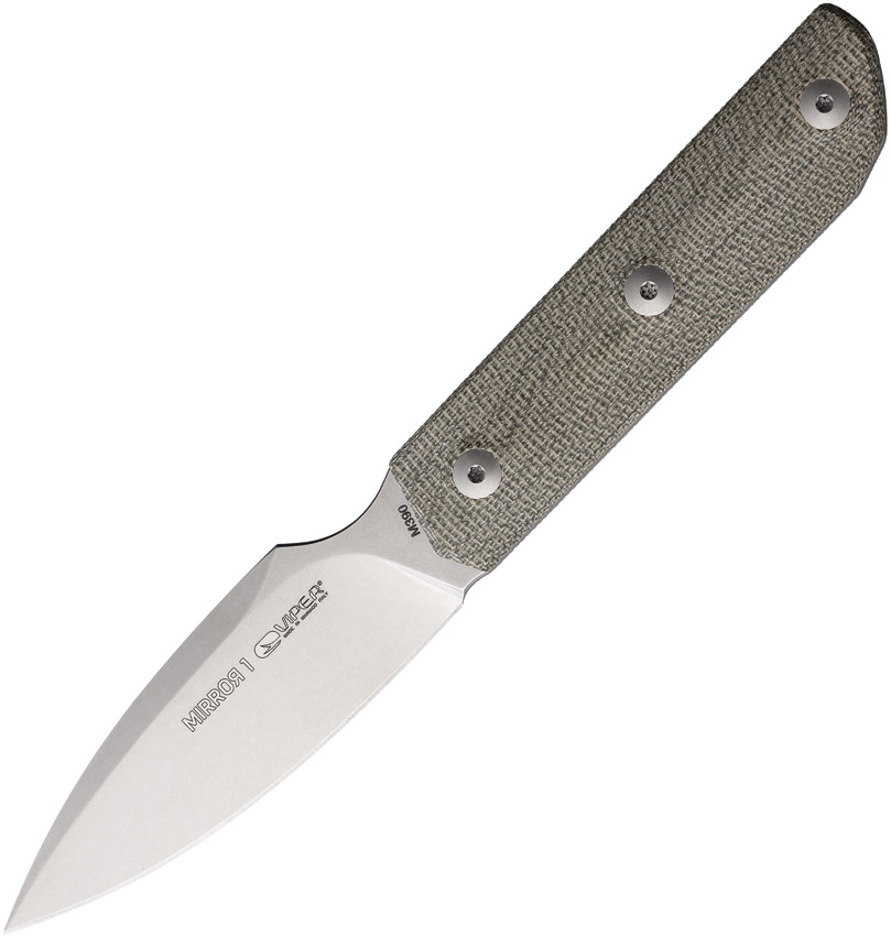 Viper Mirror1 Fixed Blade Knife Green Micarta - VT4060CG
