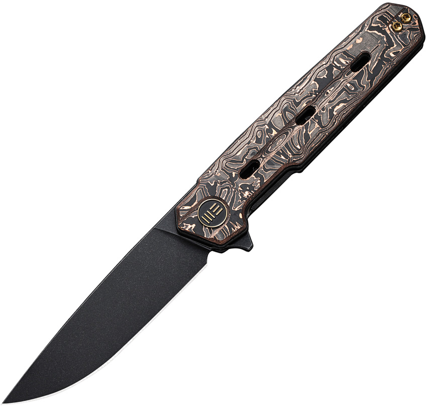 We Knife Co Ltd Navo Linerlock Pocket Knife Copper Foil - WE220265