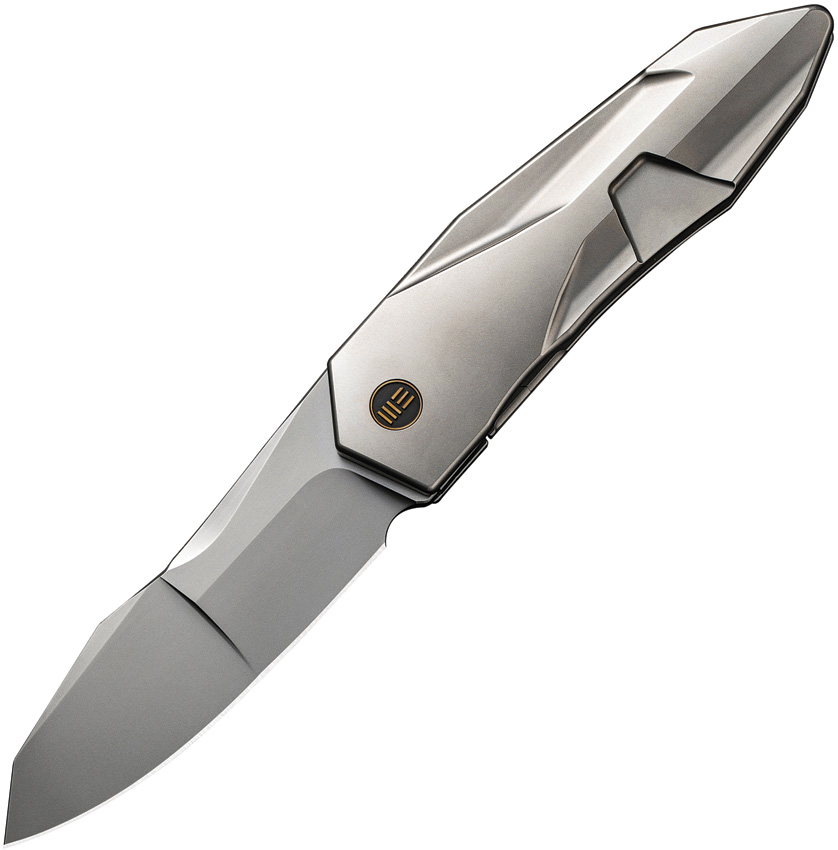 We Knife Co Ltd Solid Framelock Pocket Knife Titanium - WE220282