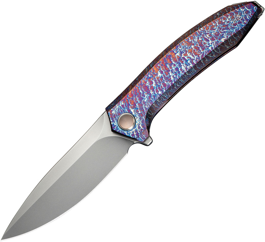 We Knife Co Ltd Acuminal Framelock Pocket Knife Flame - WE230704