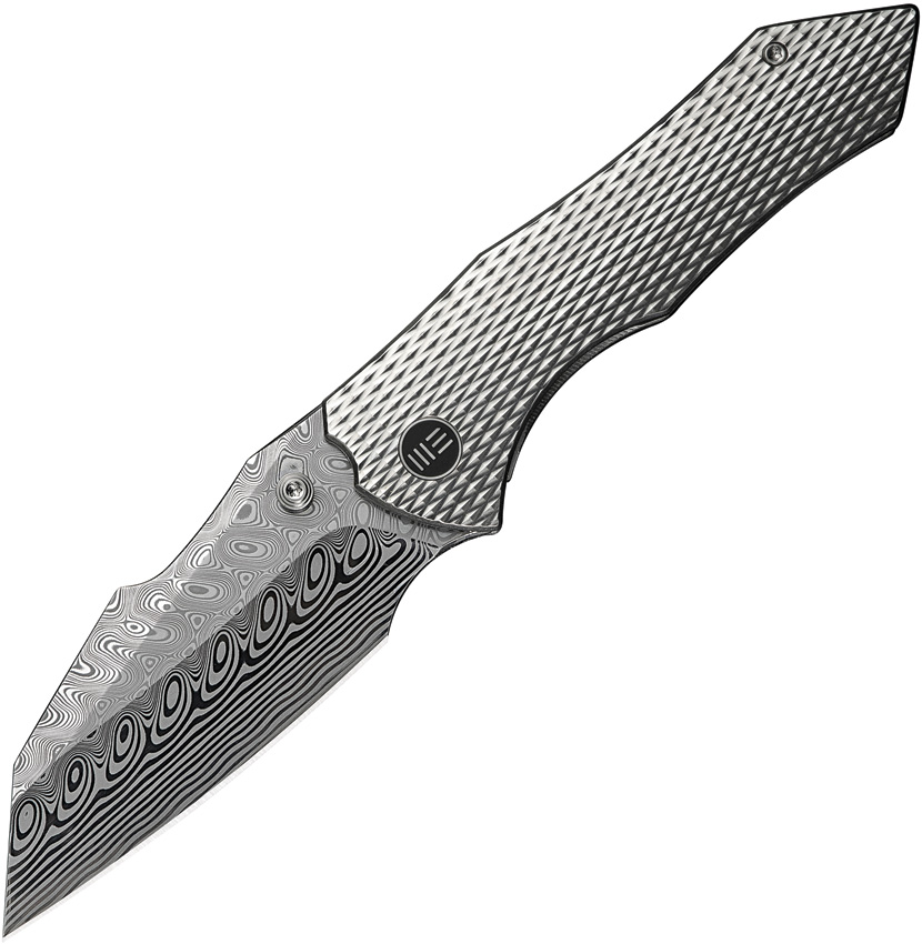 We Knife Co Ltd High-Fin XL Framelock Pocket Knife Damascus - WE24010DS1