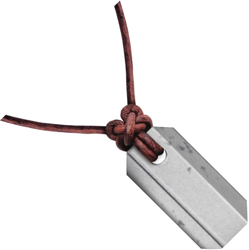 Wazoo Survival Gear Viking Whetstone Sharpener Pendant Plain - WSGNKLVKWH