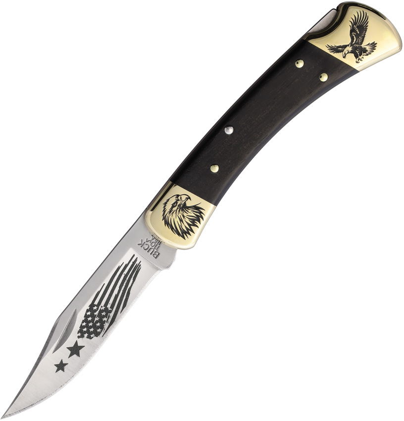 Yellowhorse Custom Buck 110 Lockback Pocket Knife Eagle - YH448