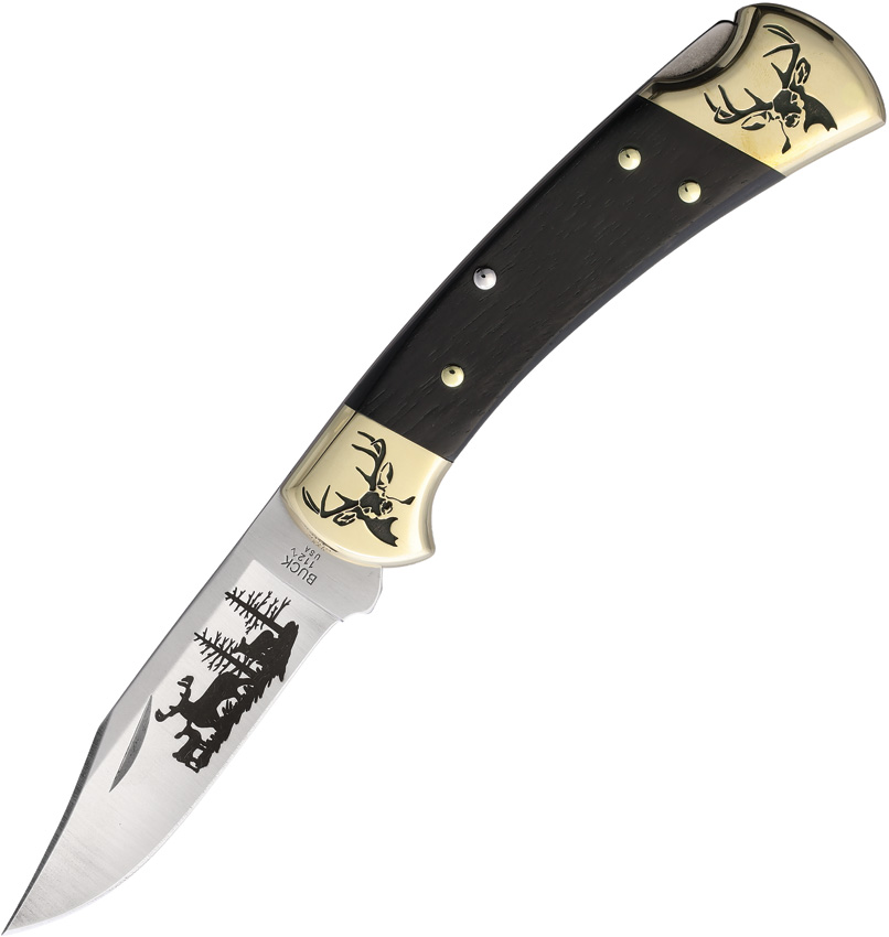 Yellowhorse Custom Buck 112 Lockback Pocket Knife Deer - YH460