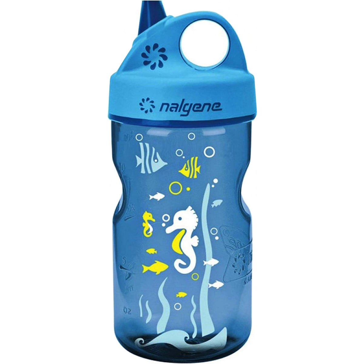 Nalgene Sustain 12 oz. Tritan Grip 'n Gulp Water Bottle - Seahorse Blue/Blue