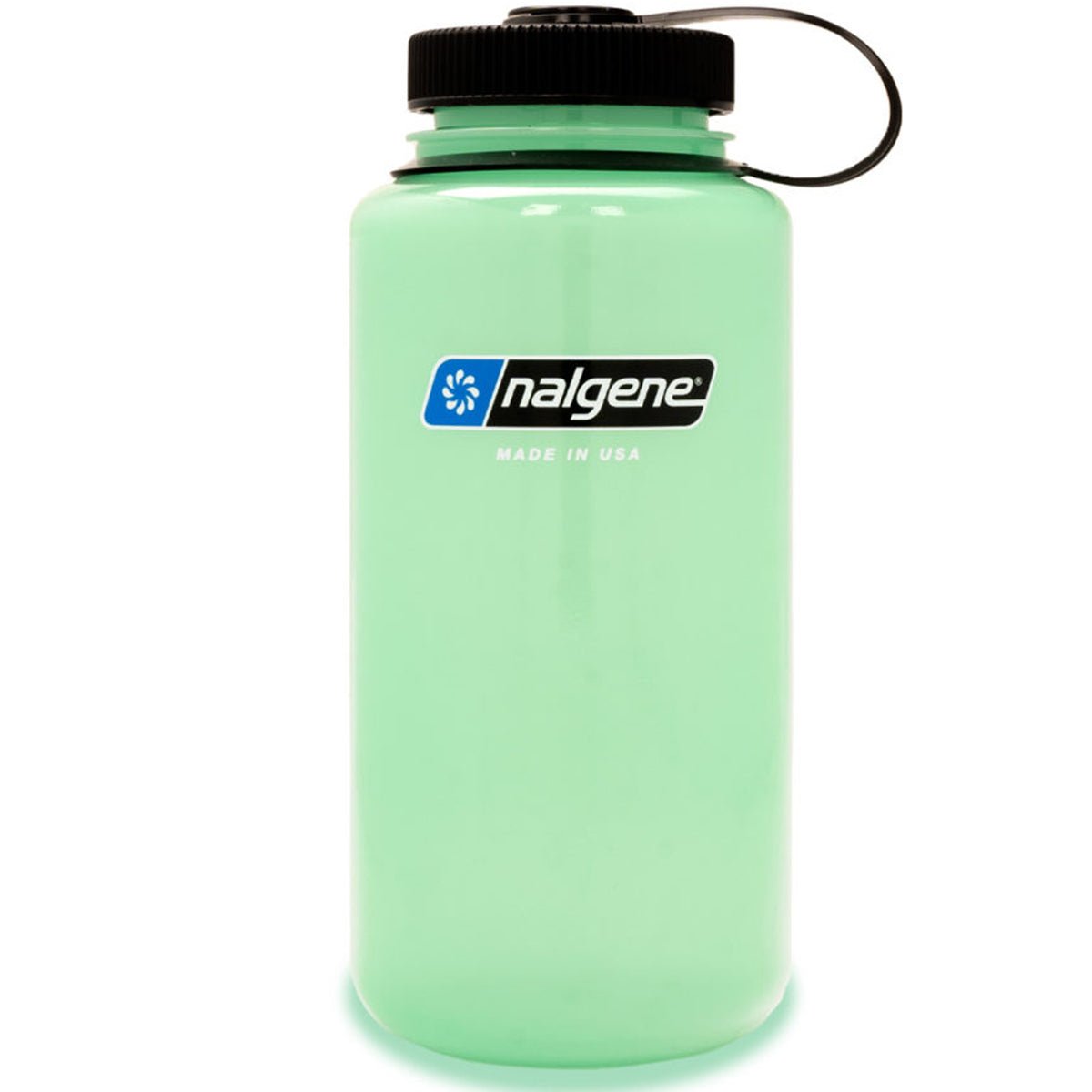 Nalgene Sustain 32 oz. Tritan Wide Mouth Glow Water Bottle - Green