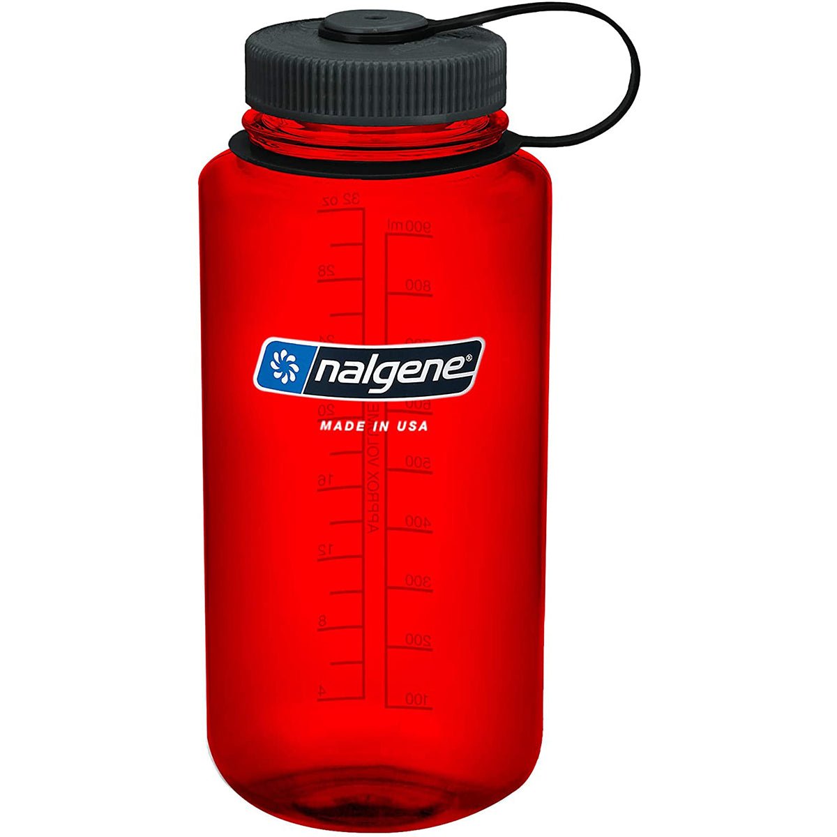 Nalgene Sustain 32 oz. Tritan Wide Mouth Water Bottle - Red/Black