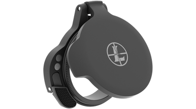 Alumina Flip-Up Rifle Scope Cover - Ultralight Eyepiece, Matte Black