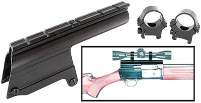 B-SQUARE Saddle Mount w/1" Rings for Rem 1100/1187 12 16 & 20 Gauge w/ Serial X/