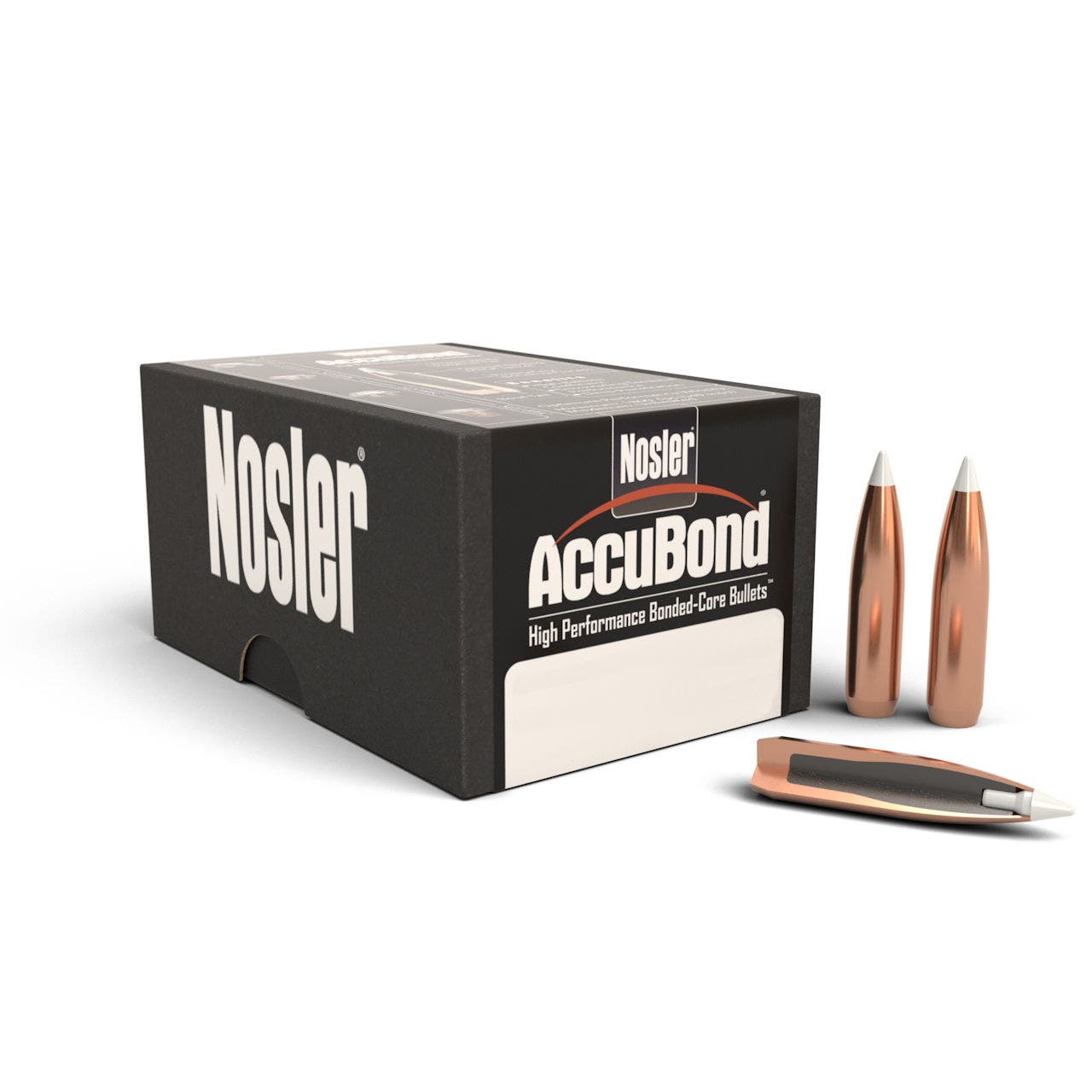 Nosler AccuBond Bullets 264 Cal 140 Gr Spitzer 50/Box
