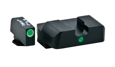 Pro i-dot Set For Glock 17/19 Front ProGlo Green Tritium w/ White Outline Single