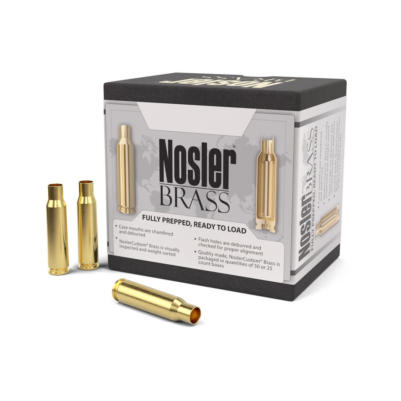 Nosler Unprimed Brass Cases .300 Winchester Magnum