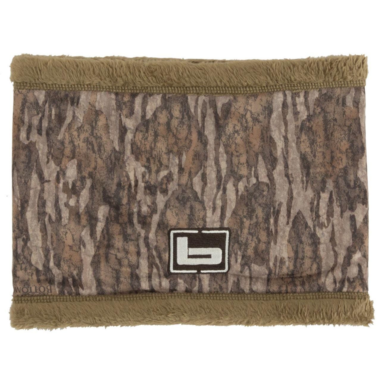 Banded Double Layer Neck Camo Gaiter-Mossy Oak Bottomland