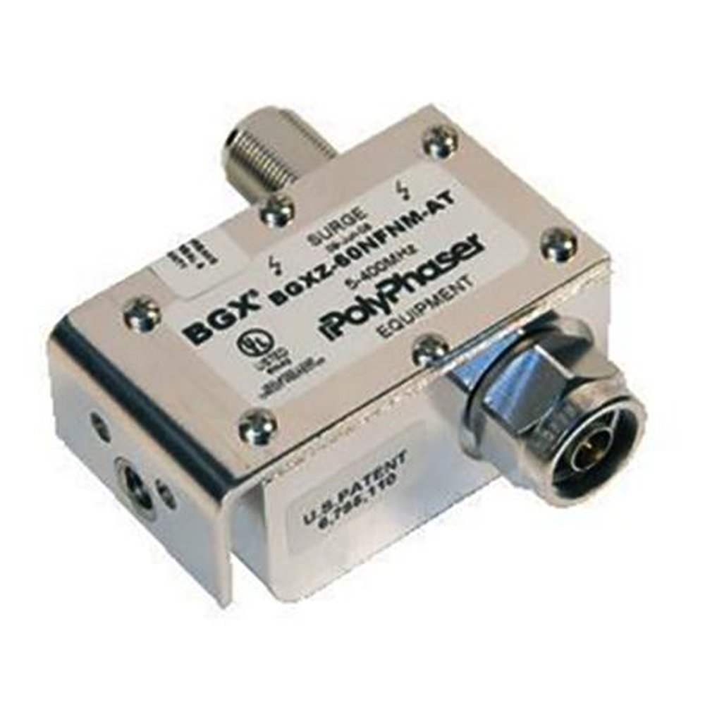POLYPHASER BGXZ-60NFNM-ALT 1.75-400 Mhz Coax Protector to Be Used When DC Is Required to Pass in Route to Powering Shelter-Based Equip.-60VDC.N/f -