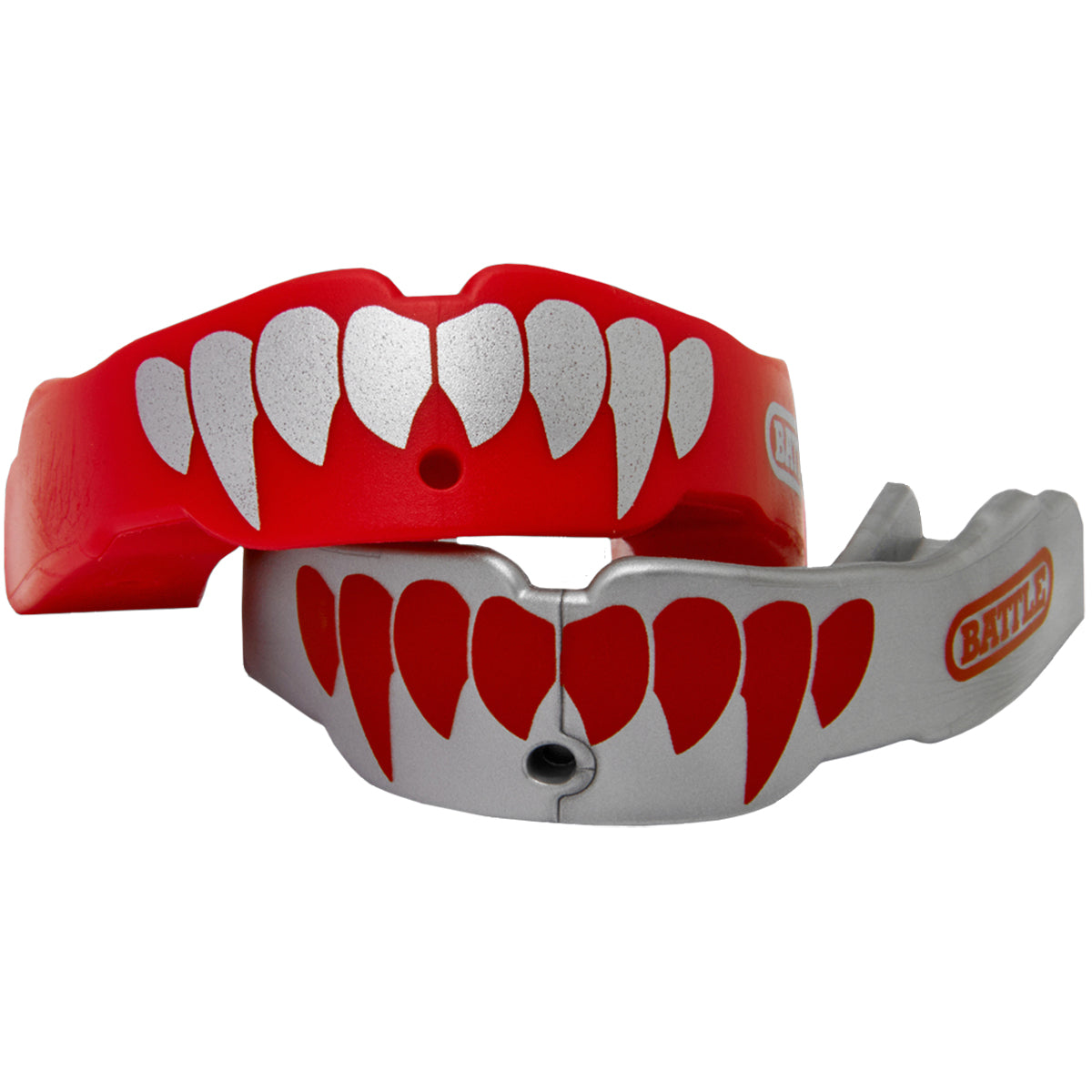 Battle Sports Adult Fang Mouthguard 2-Pack with Straps