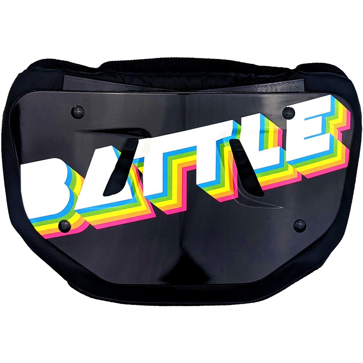 Battle Sports Adult Retro Arcade Chrome Football Back Plate - Black