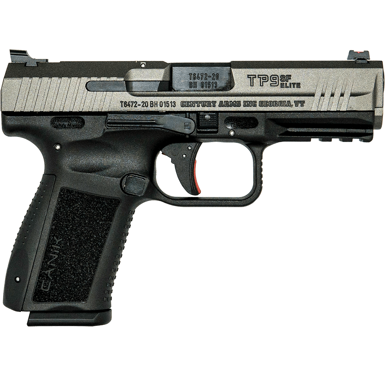 Canik TP9SF Elite 9mm Semiauto Pistol 10+1 4.2" Match Barrel Tungsten Gray HG4870TN