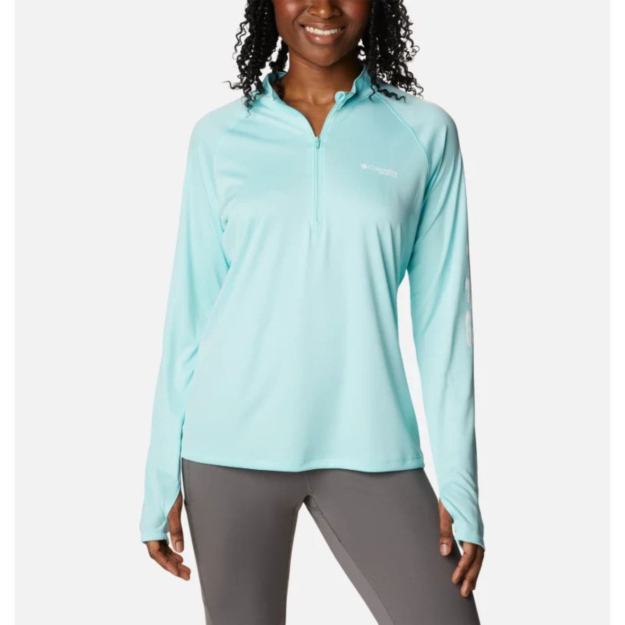 Columbia Women's PFG Tidal Quarter Zip L/S Sun Shirt