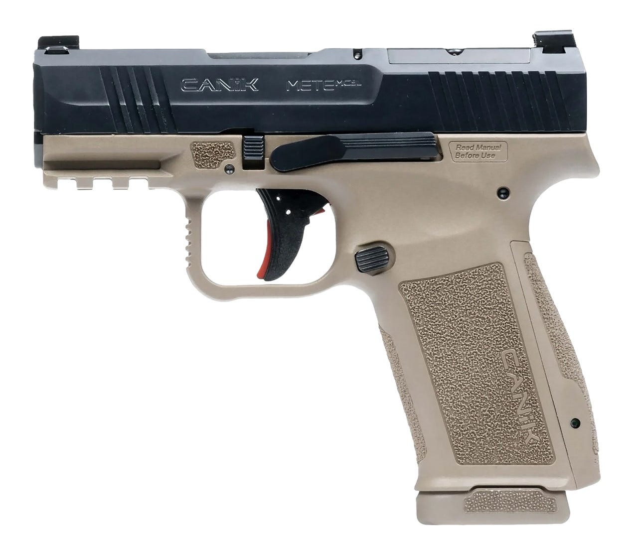 Canik METE MC9LS 9mm, 3.63" Barrel, Flat Dark Earth Frame, Black Slide, Optic Ready, 17rd HG7883BD-N