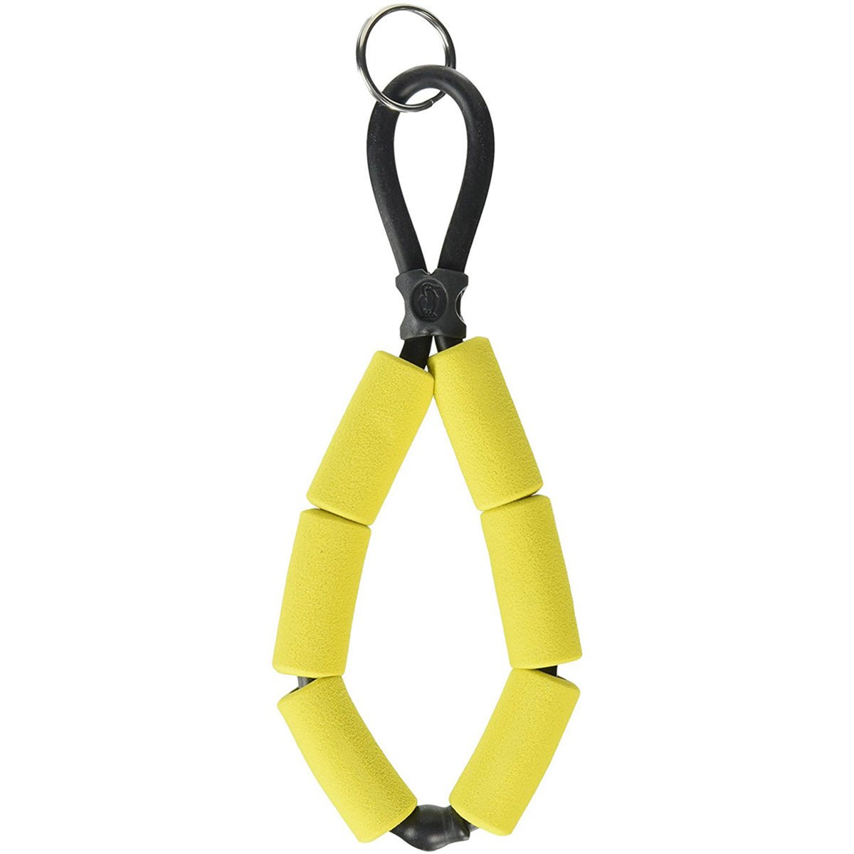 Chums Floating Foam Stretch TPU Construction Keychain - Yellow