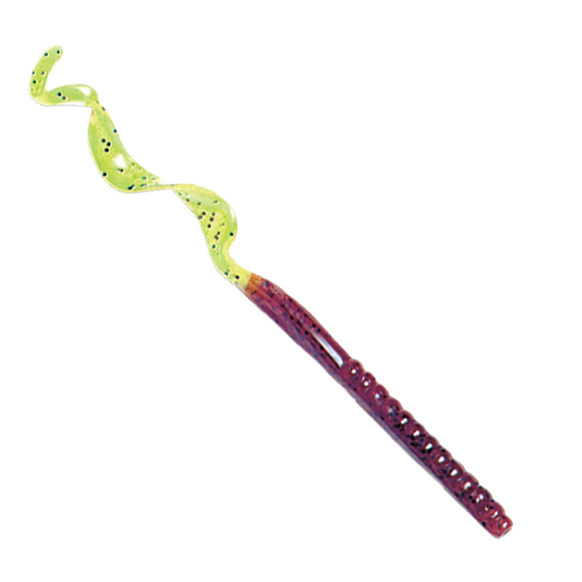 Culprit Original Worm- 7.5" Pumpkin Seed Chartreuse Tail
