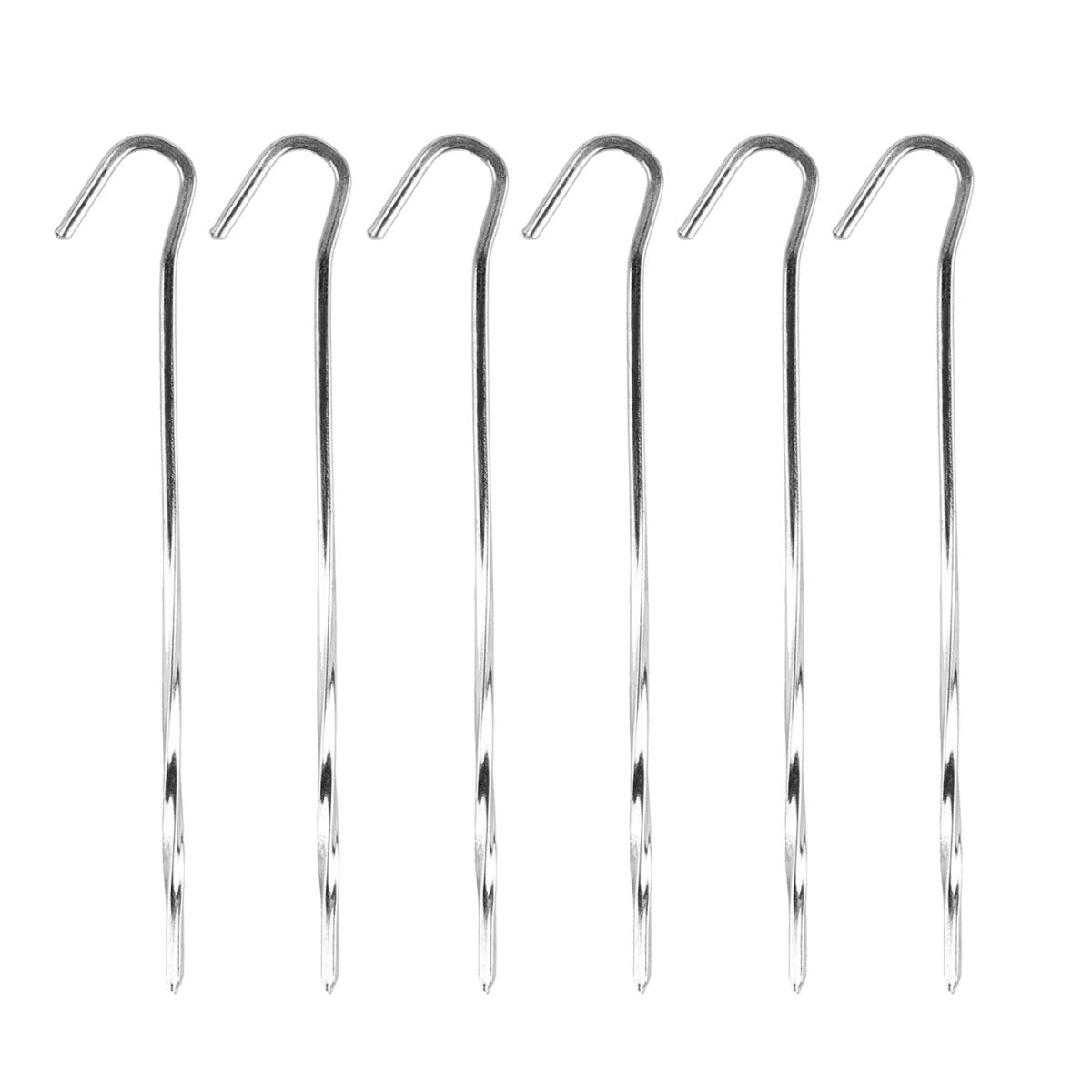 Coghlan's 7" Skewer Pegs (6 Pack), 3.5 oz Weight, Steel Camping Tent Stakes