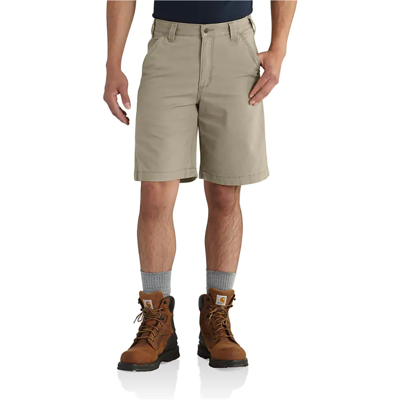 Carhartt Men's Rugged Relaxed 10" Canvas Work Shorts - Tan