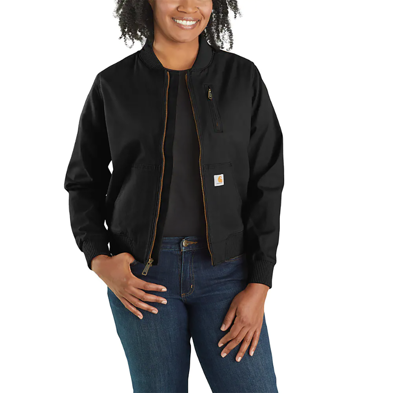 Carhartt Women's Rugged Flex Black Canvas Jacket