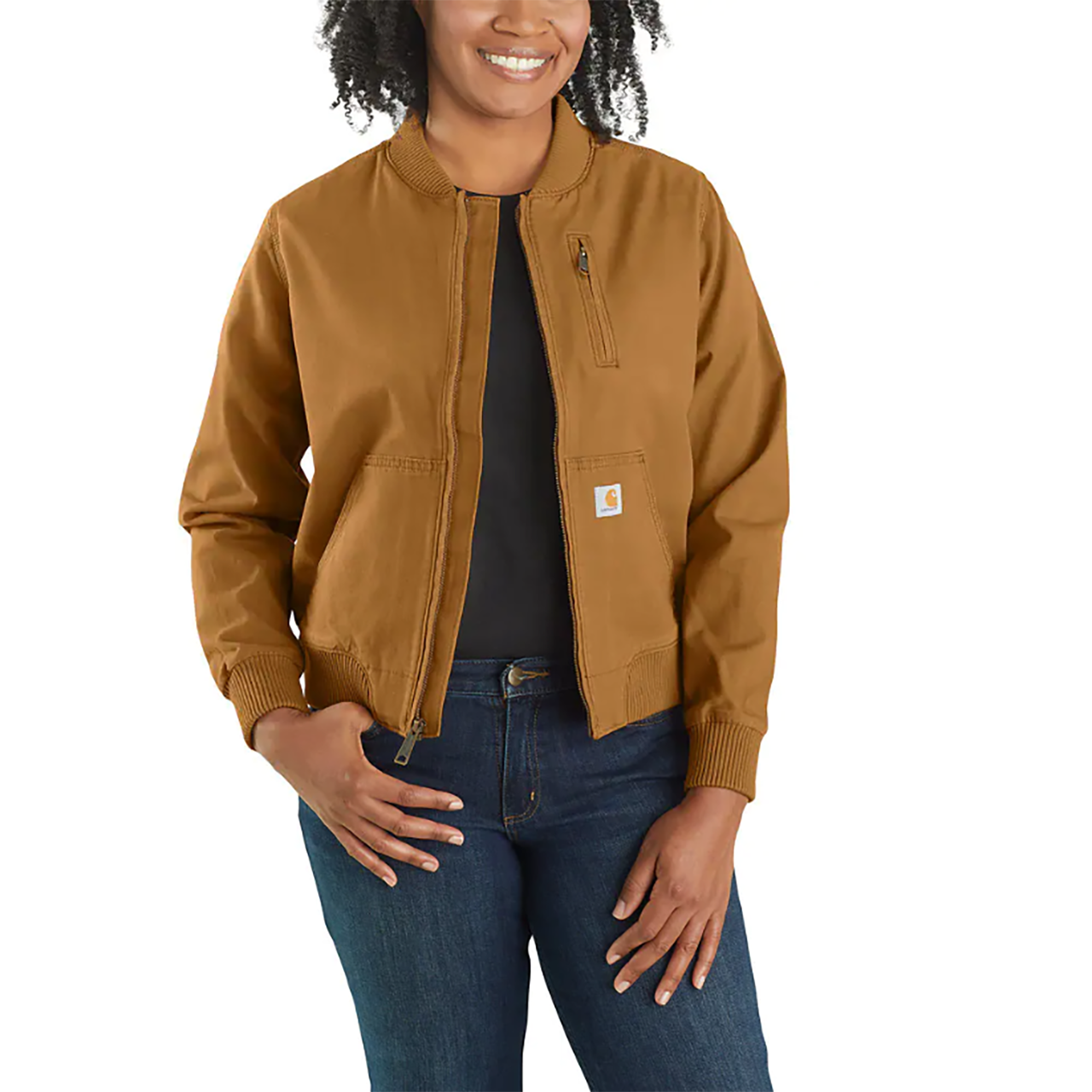 Carhartt Women's Rugged Flex Carhartt Brown Canvas Jacket