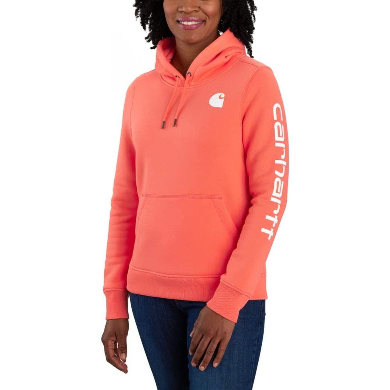 Carhartt Women's Midweight Relaxed Fit Logo Graphic Hoody Sweatshirt