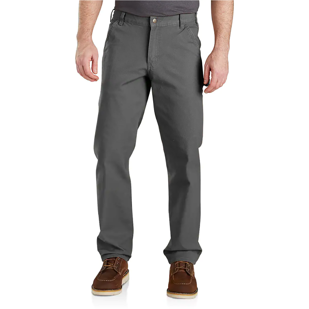 Carhartt Men's Rugged Flex Duck Relaxed Fit Utility Work Pants - Gravel