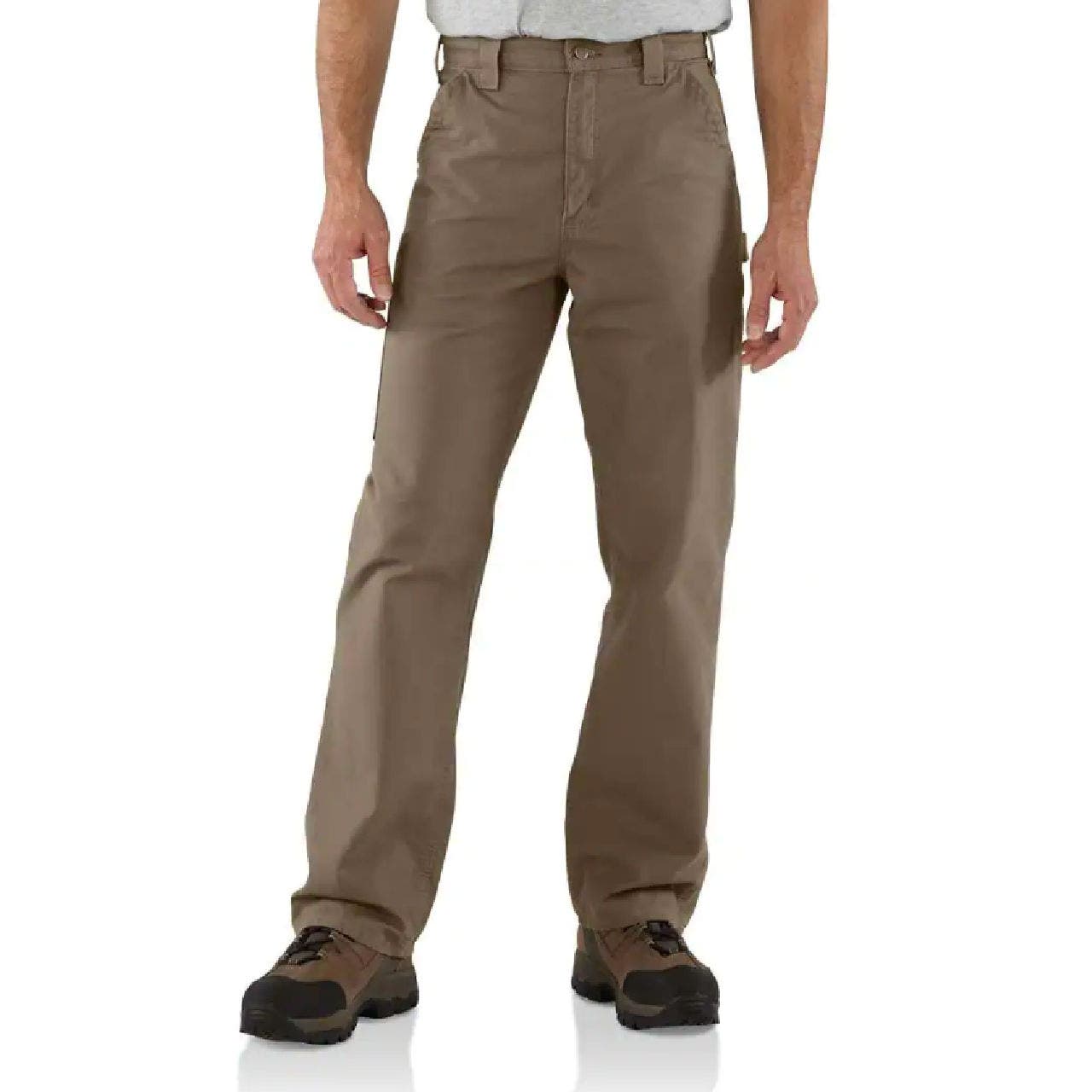 Charhartt Men's Loose Fit Canvas Utility Work Pants-Dark Khaki-36x30