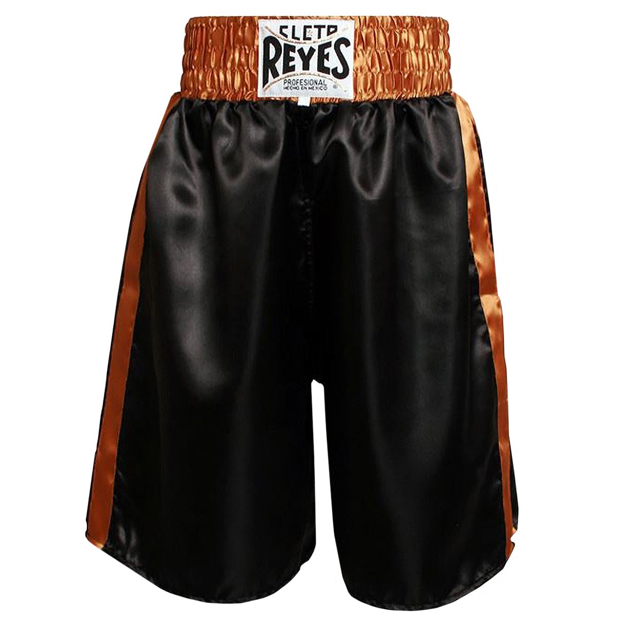 Cleto Reyes Satin Classic Boxing Trunks - Black/Gold