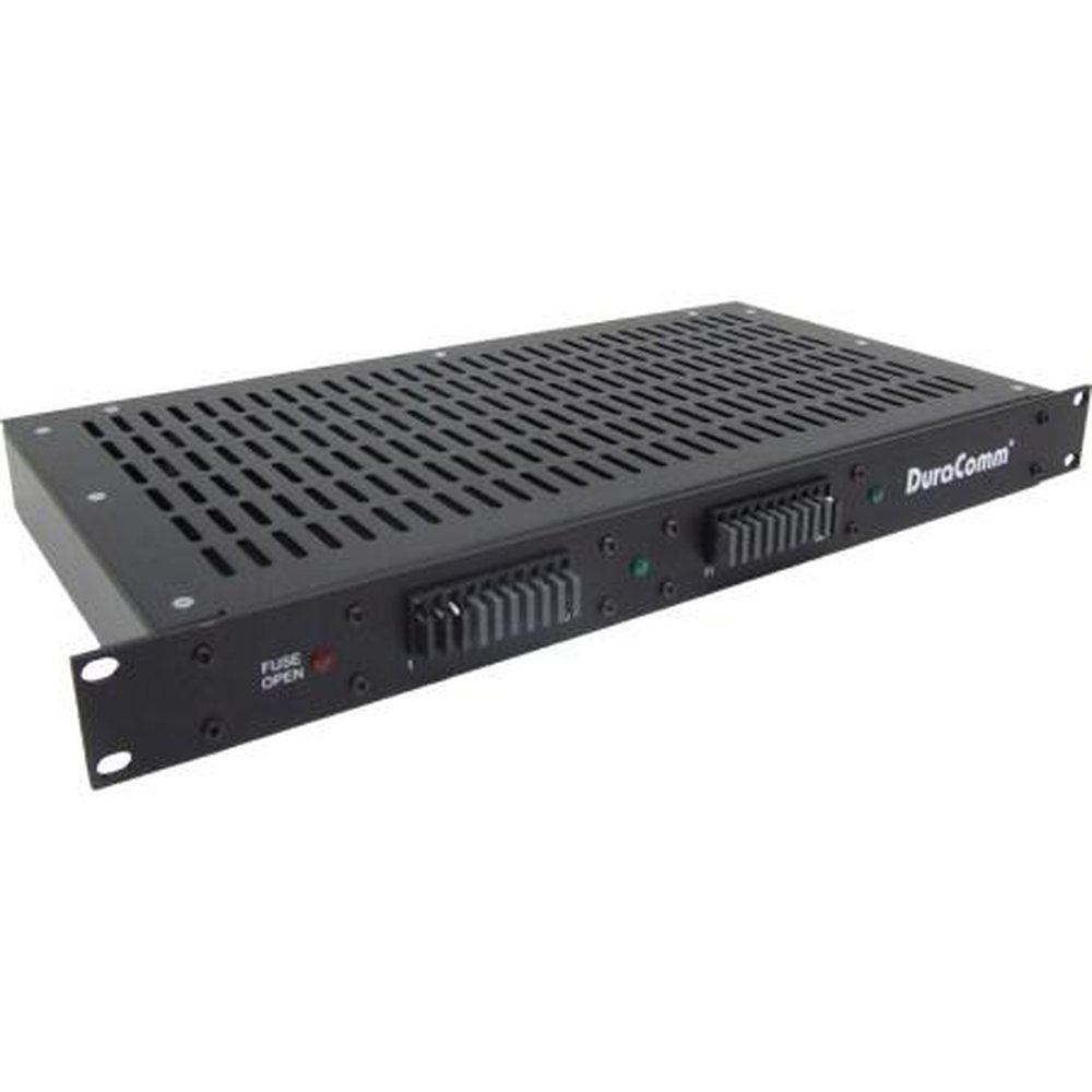 DURACOM DP-20GMT-48N Power Distribution Panel.Single Bus 100 Amps Max.40-60 Vcd.15 Amps 1 Rack Unit High.Up to 20 Fuses