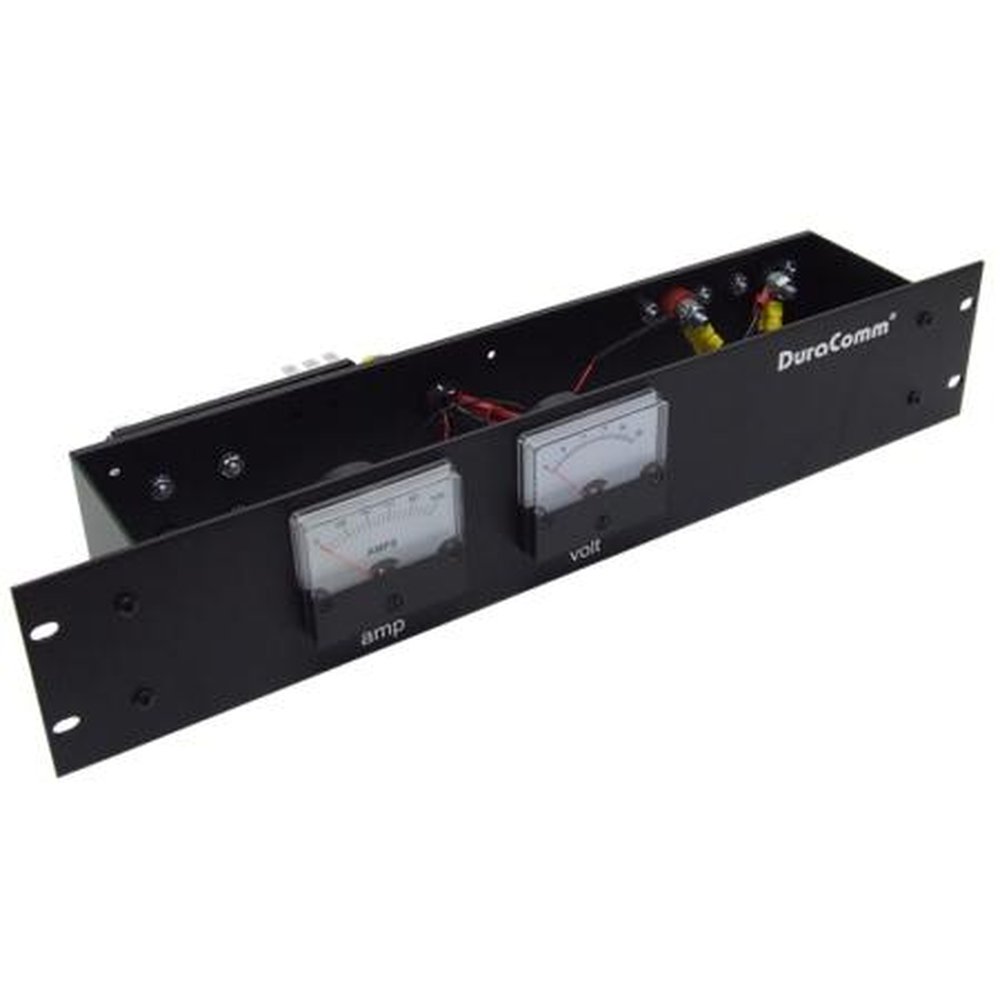 DURACOMM DPM-8-100 Rack Mount Pwr Distribution Panel with Meters.Eight Positions.75A per Panel; 30A Max per Position.Uses ATO Blade Fuses (not