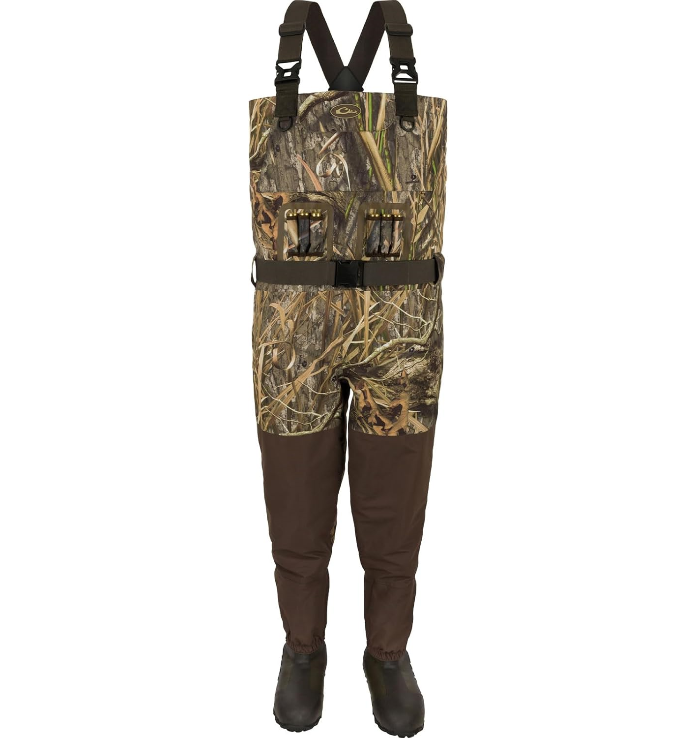 Drake Insulated Guardian Elite Vanguard Breathable Waders-Mossy Oak Shadow Grass Habitat-M10