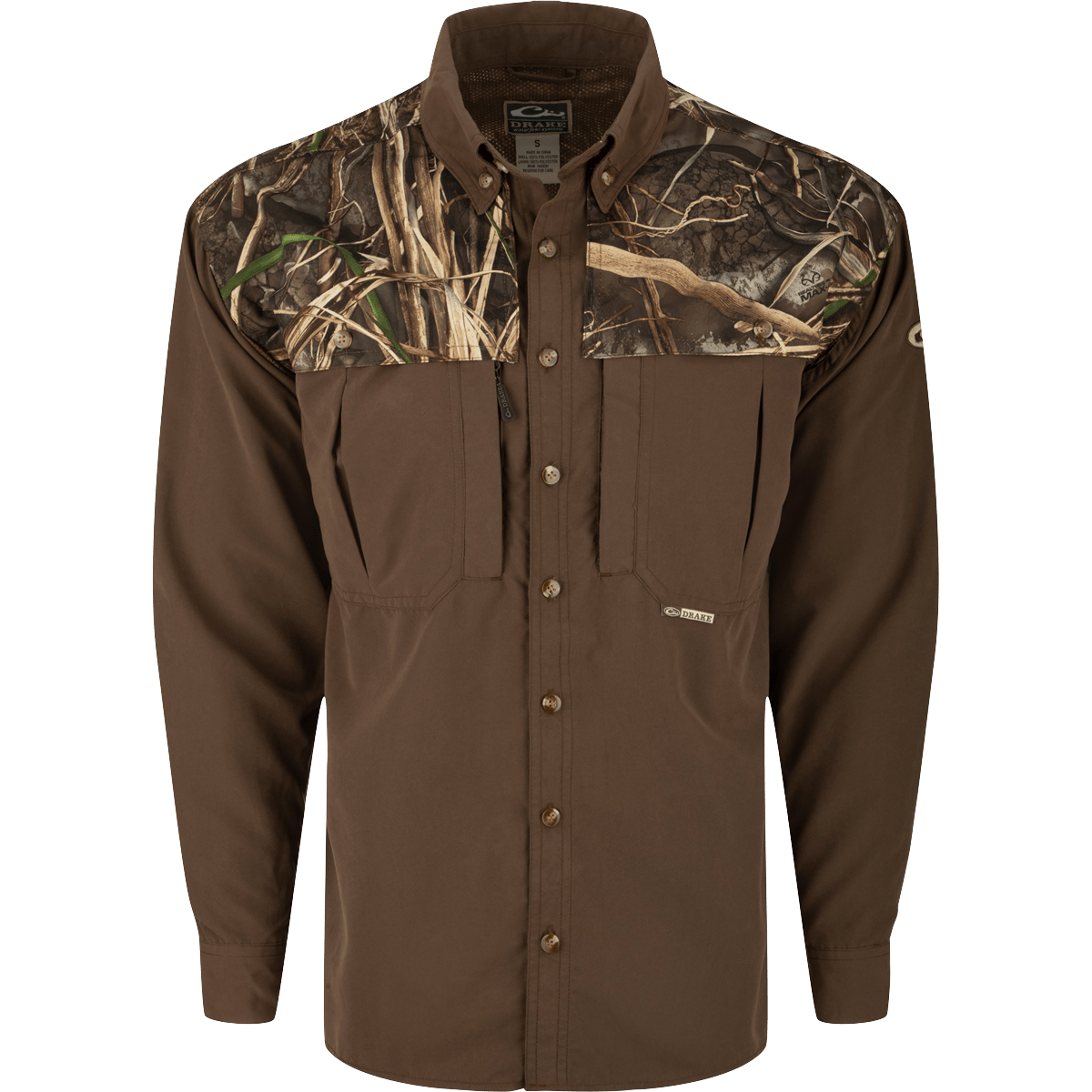 Drake Vented Wingshooter's Shirt Long Sleeve