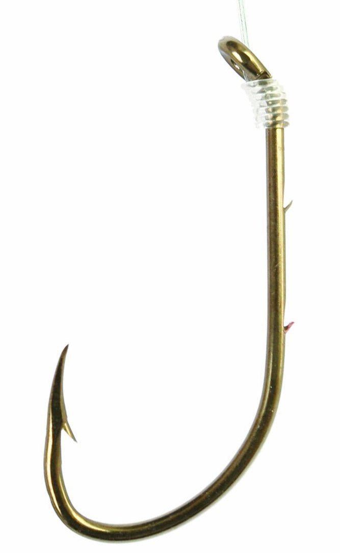 Eagle Claw Snelled Baitholder Hooks Assorted Pack - Bronze