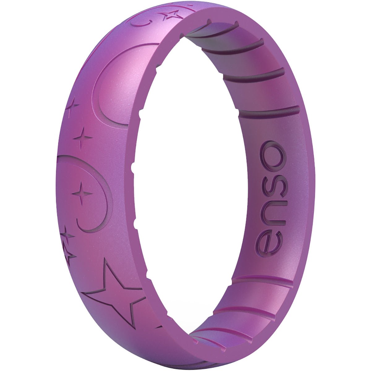 Enso Rings Thin Etched Legends Series Silicone Ring - 6 - Fairy Magic