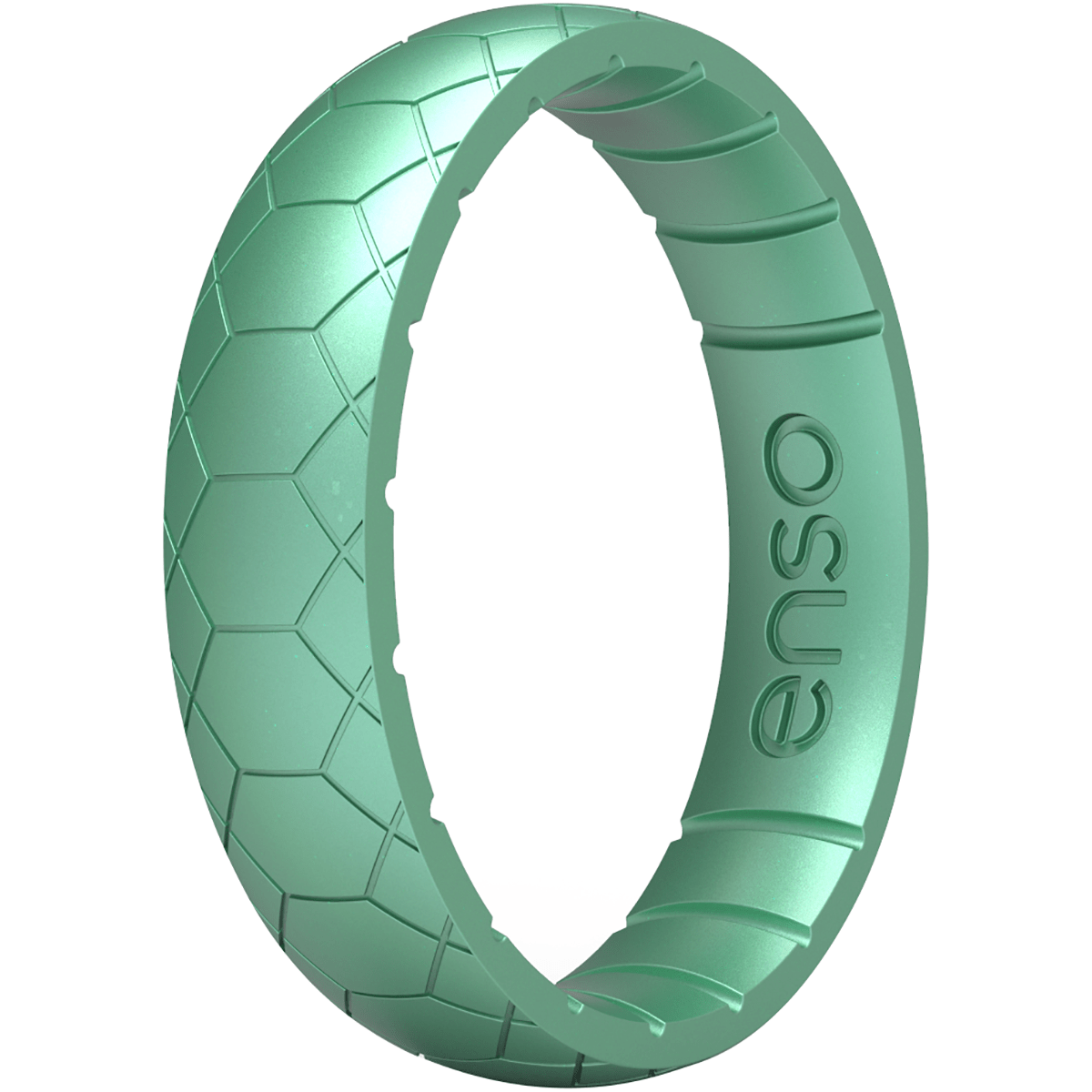 Enso Rings Thin Etched Legends Series Silicone Ring - 7 - Medusa Snake