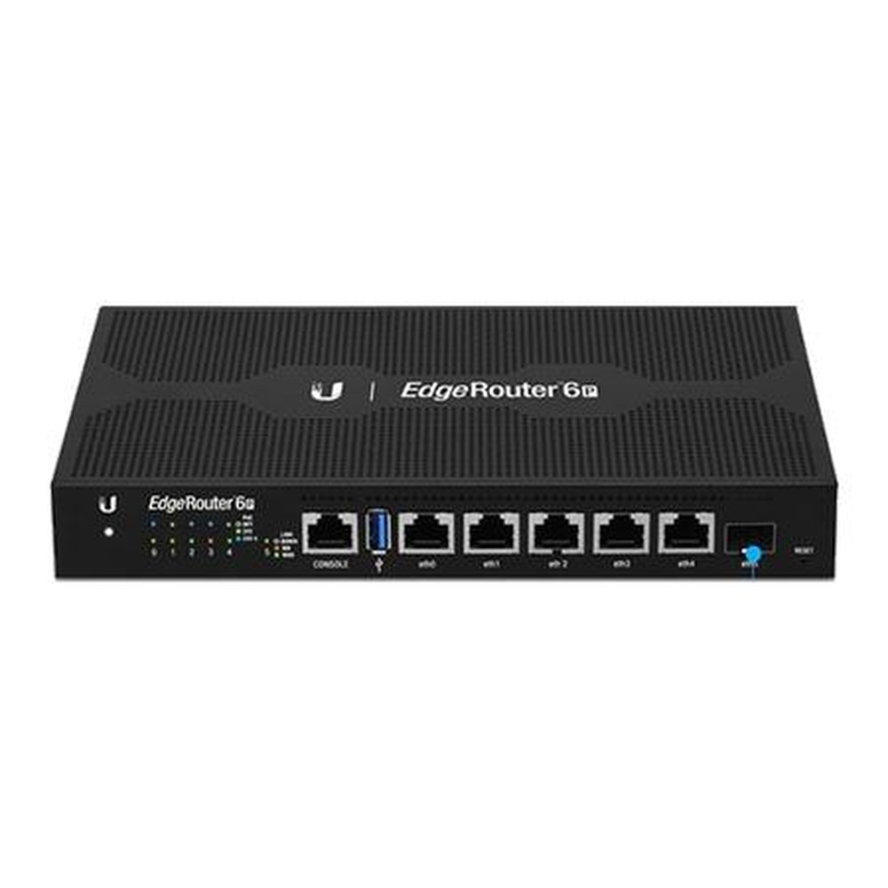 UBIQUITI ER-6P Edgerouter 6P, 6-Port Gigabit Router with 1 SFP Port, 10/100/1000 Mps, 24 V