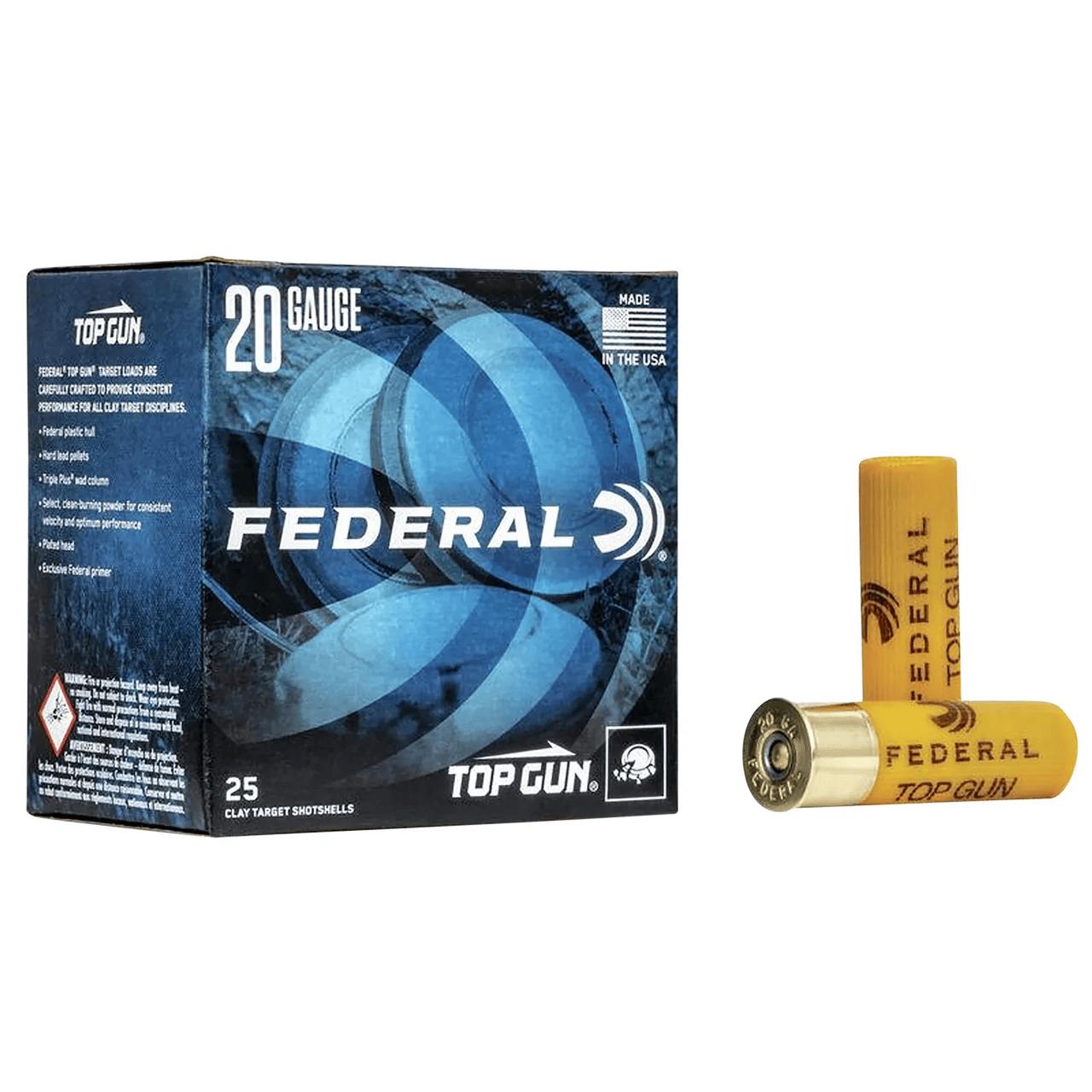 Federal Tog Gun 20 GA Shotshells 2.75" 8 Shot 25 Rounds